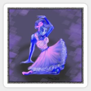 Pink Ballerina Sticker